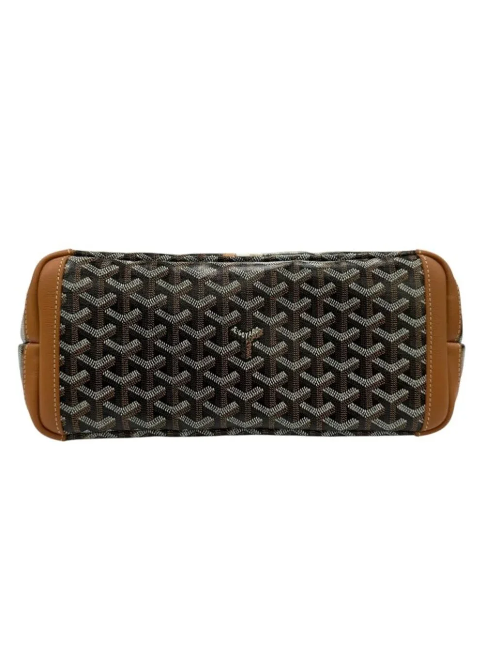 Goyard Artois PM Ma Cage Tote in Canvas Leather Brown